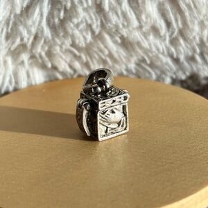 Vtg Silver Prayer Box Pendant